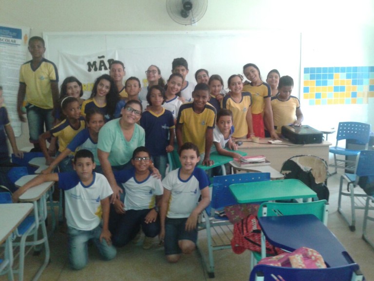 Alunos do Colégio Estadual Professora Maria Guedes de Palmeiropolis teve uma aula diferente ontem