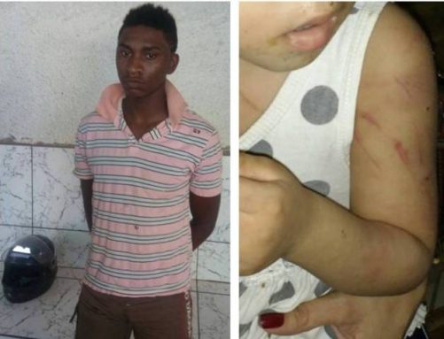 Jovem foi preso após espancar a enteada de 3 anos