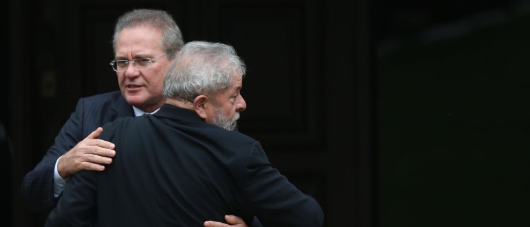 Lula não foi processado no mensalão por falta de investigação, diz Renan