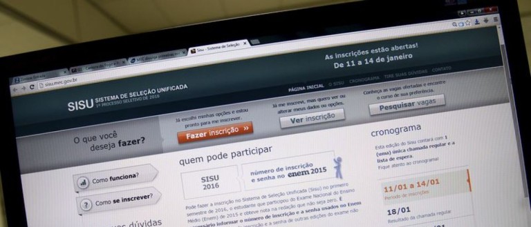 Inscrições para as 56 mil vagas do Sisu começam nesta segunda (30)