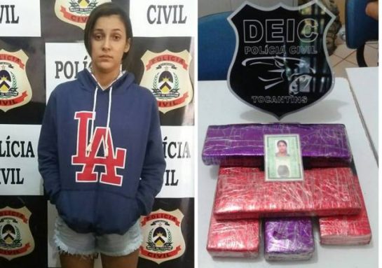 Jovem é presa com cerca de 5 kg de maconha em Gurupi