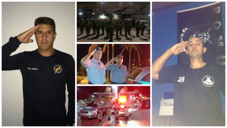 Policiais de Goiás prestam continência pelas redes sociais em homenagem a aspirante morto em Goiânia