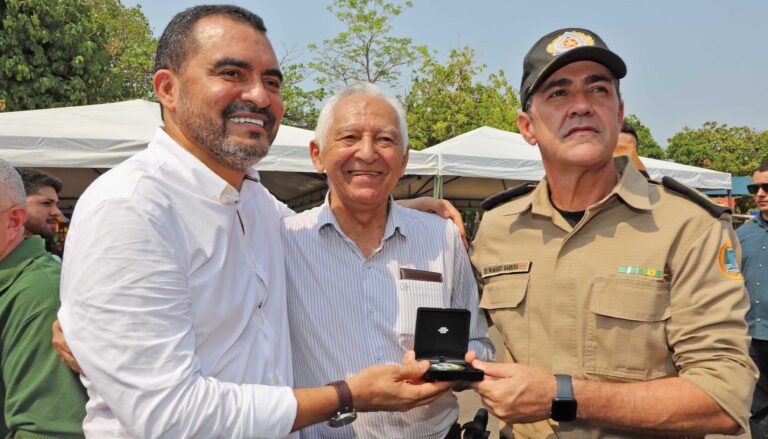 Governador Wanderlei Barbosa celebra os 35 anos do Tocantins em evento da Polícia Militar, em Porto Nacional