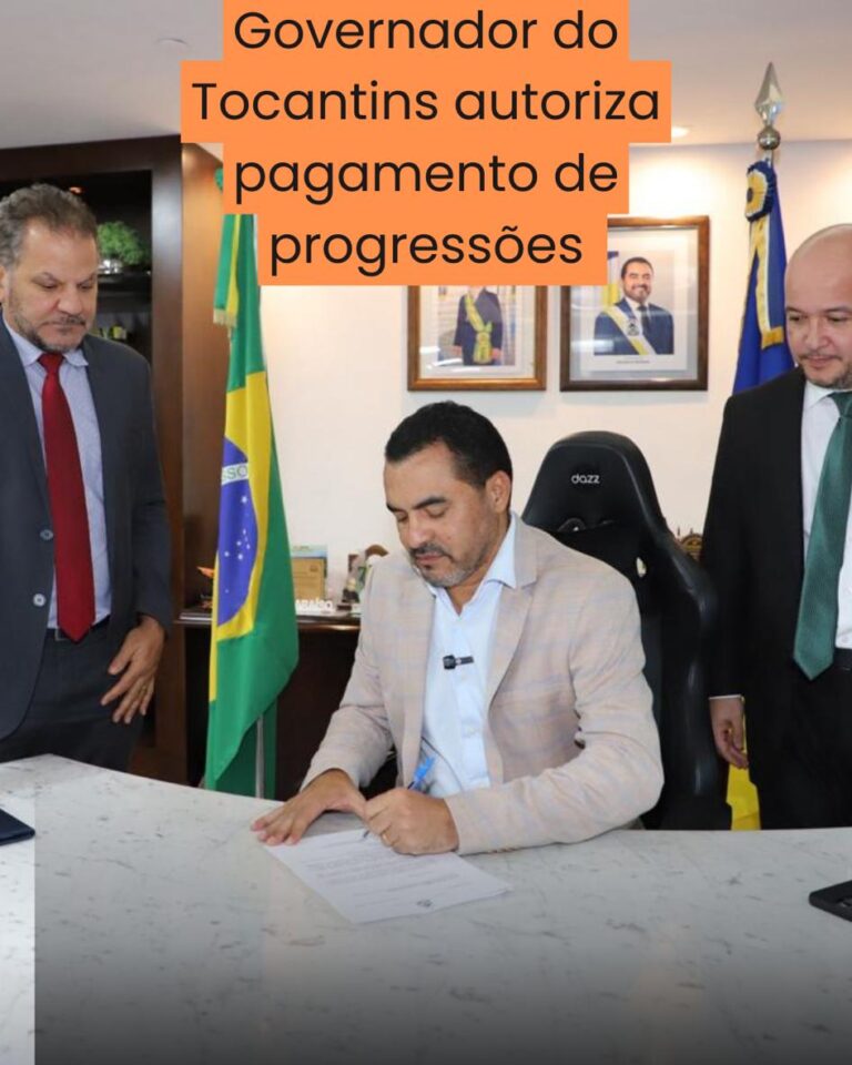 Governador Wanderlei Barbosa autoriza pagamento de progressões de 2022 a 2023 para cerca de 15 mil servidores estaduais