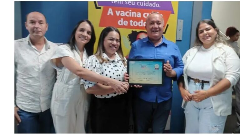 Palmeirópolis recebe “selo ouro” do MPE/TO por bons resultados em campanhas vacinais ao longo de 2023