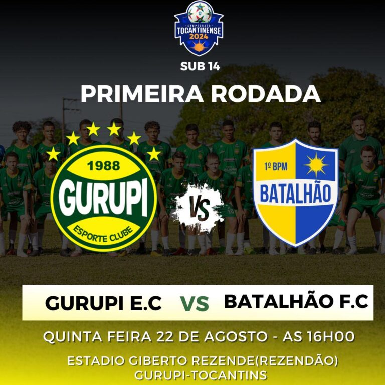 Com atletas de Palmeirópolis equipe do Gurupi Esporte Clube Sub-14 faz jogo de estreia