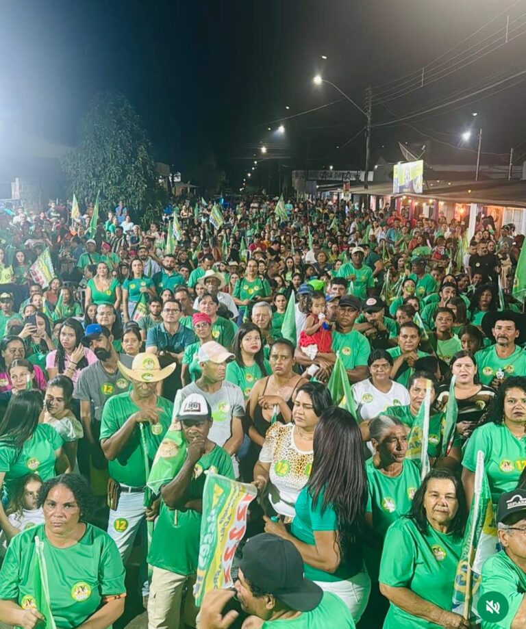 Em Palmeirópolis, primeiro comício de Wlisses Barros reúne mais de 2.000 mil pessoas