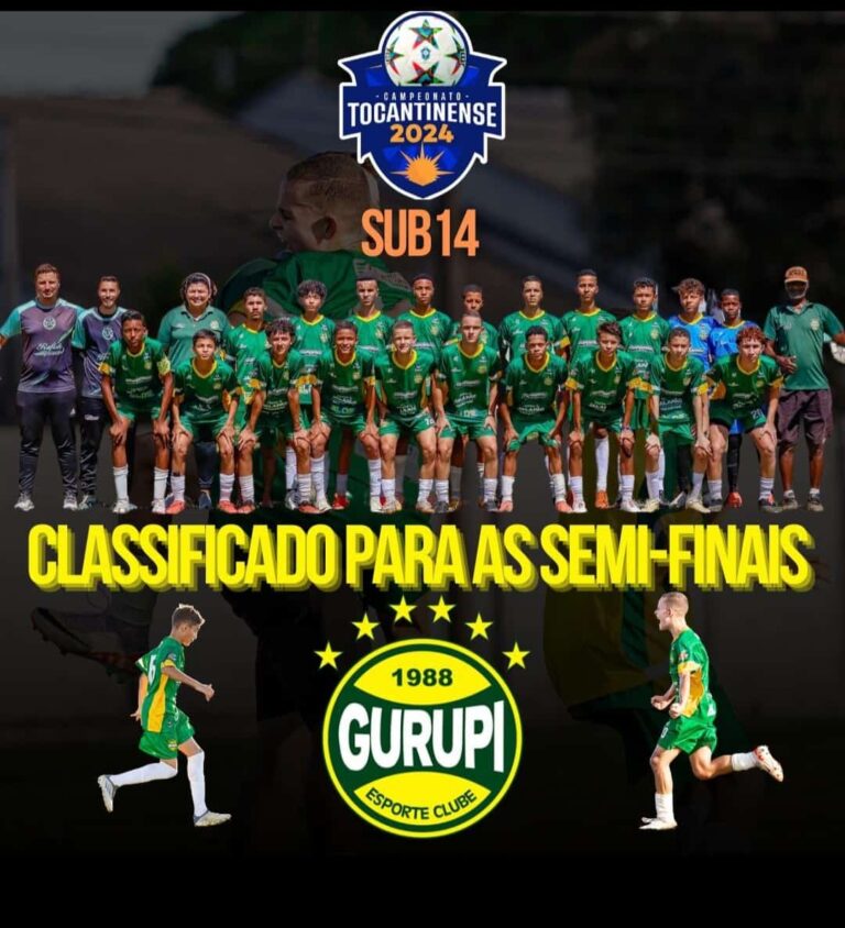 Atletas de Palmeirópolis estão na semifinal do Campeonato Tocantinense junto com a equipe do Gurupi Esporte Clube
