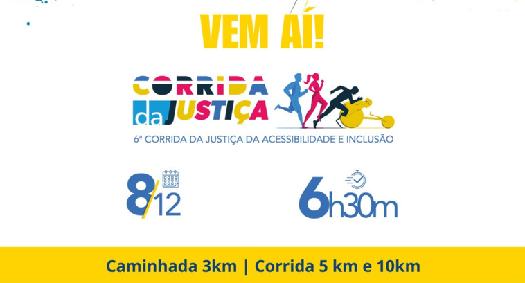 TRE-TO participará da 6ª edição da Corrida da Justiça da Acessibilidade e Inclusão